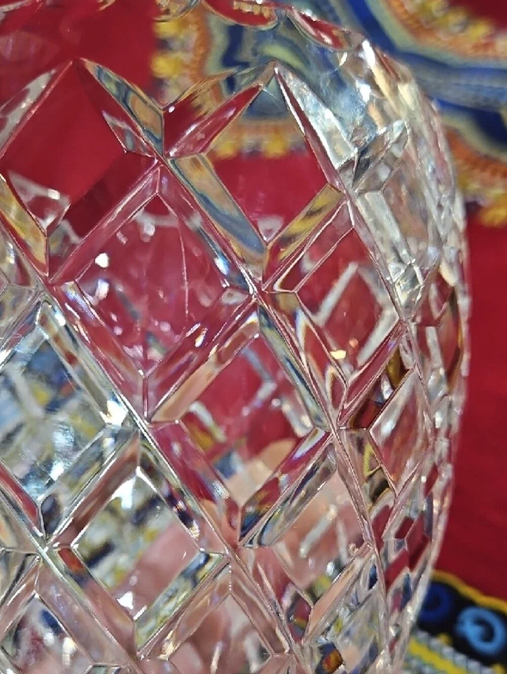 Vintage Kusak Glass Works Hand Cut Crystal Berlin Pattern Bohemian Vase, #2